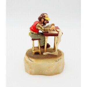 Ron Lee Clown Face The Accountant Sculpture L-173 Numbered Figurine Onyx 1990